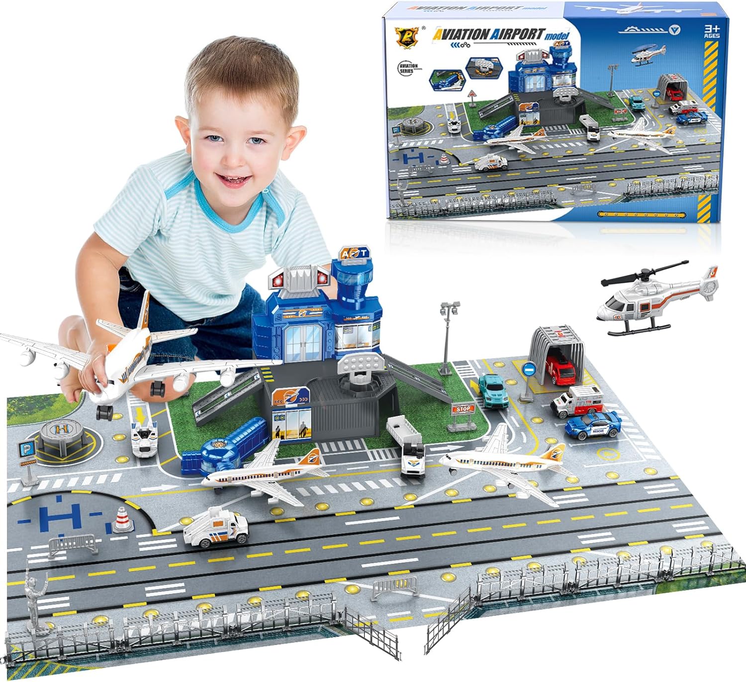 Model Airplane Plastic - Zestaw zabawek dla dzieci z motywem