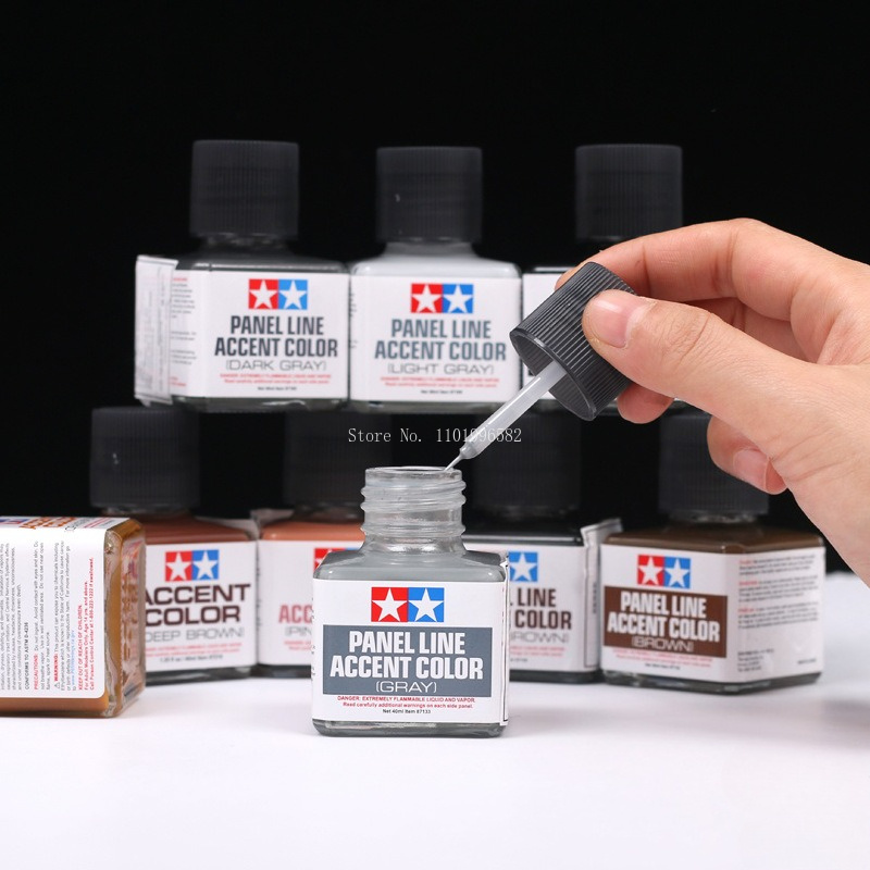 Tamiya Model Paint Set - 40ml Farba emaliowa do akcentowania linii