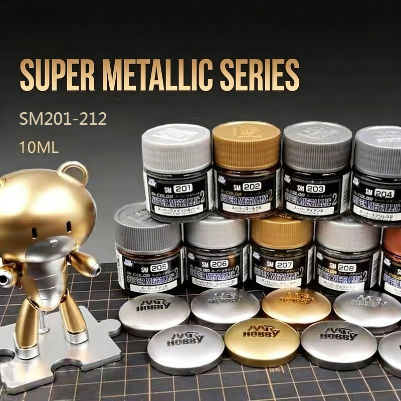 Tamiya Model Paint Set - 10ML Super Elektroplaterująca Farba Olejna z
